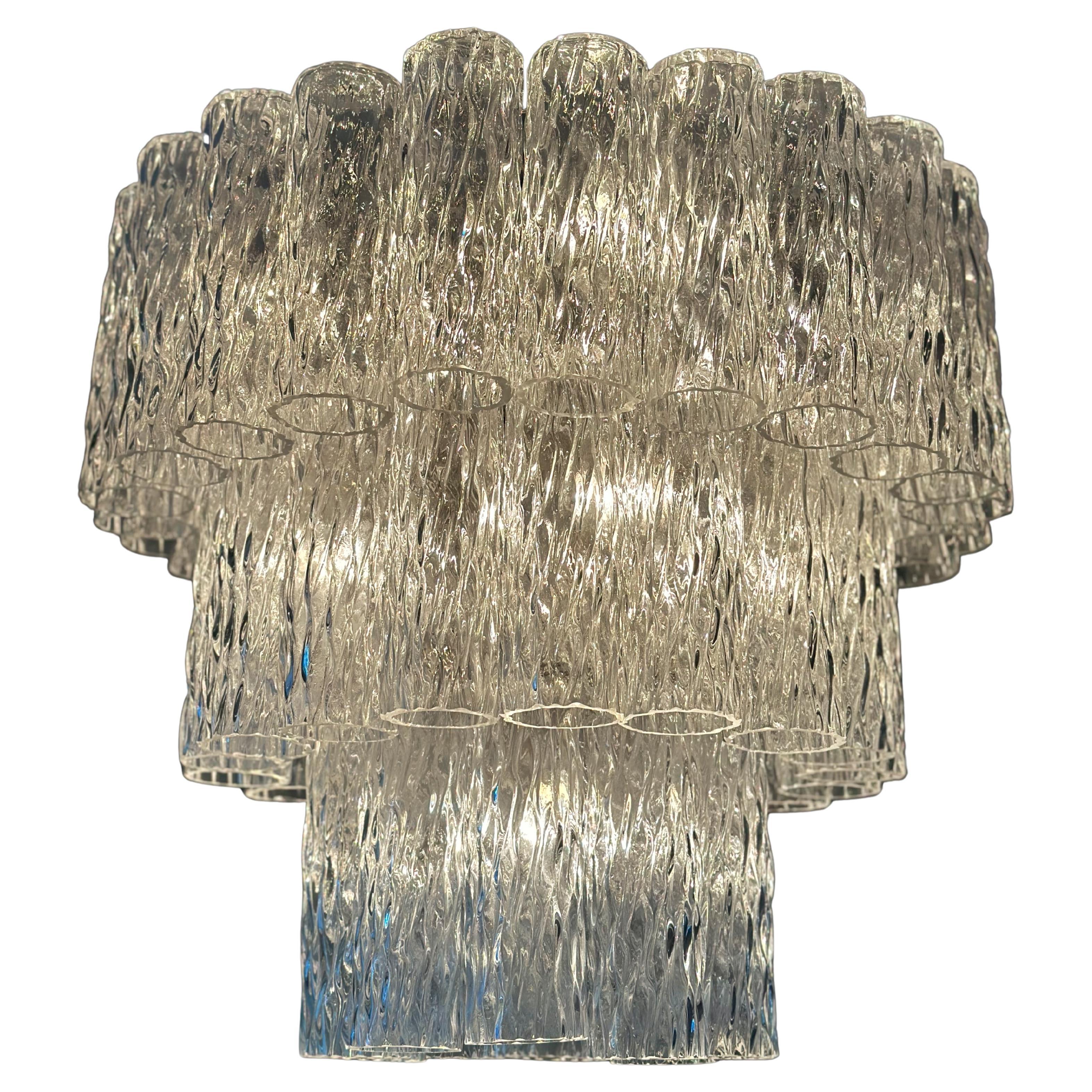Lampadario classico di Murano nello stile di Venini in vendita