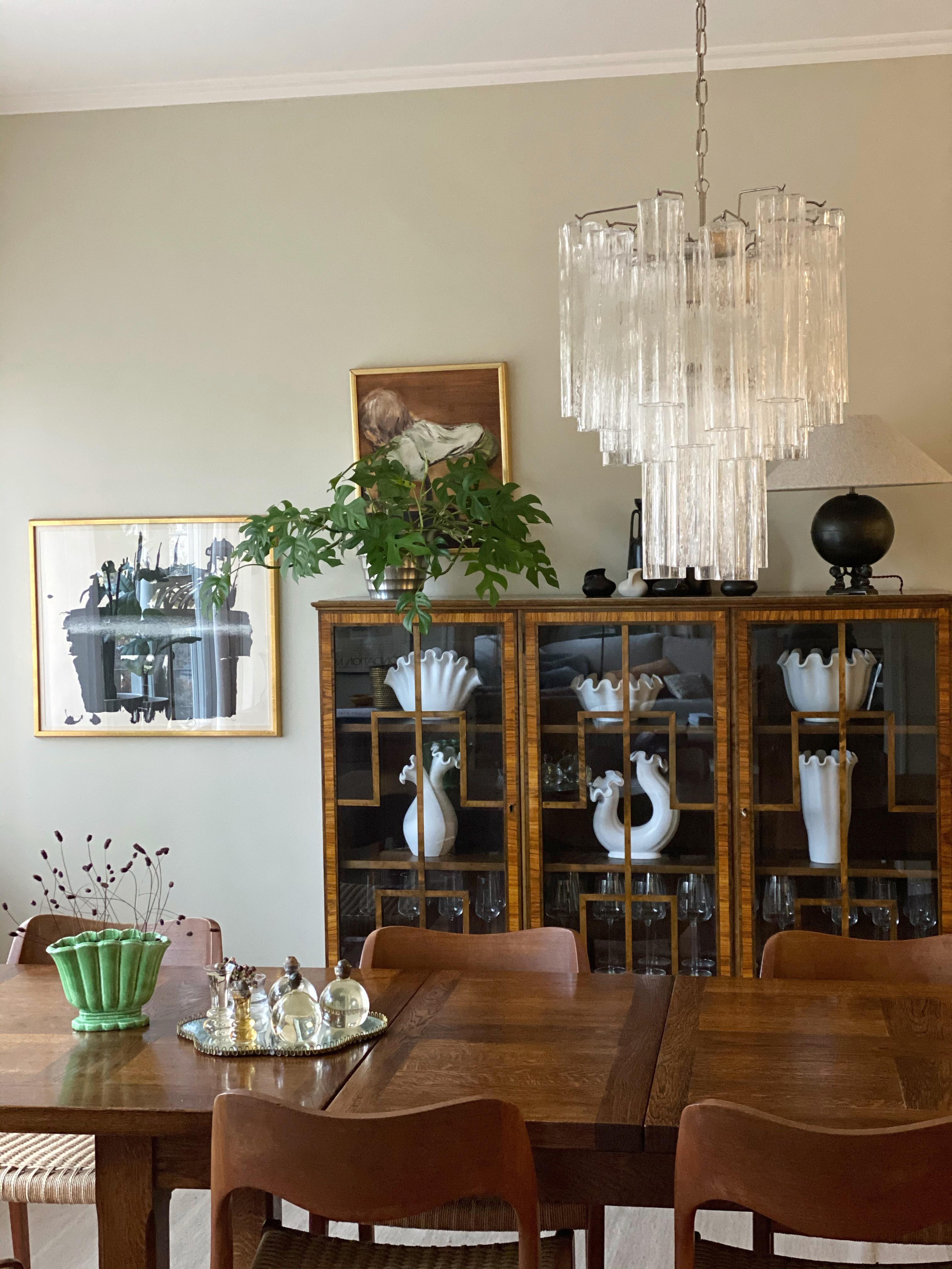 Lampadario classico di Murano nello stile di Venini. Dimensioni medio-piccole. in vendita 1