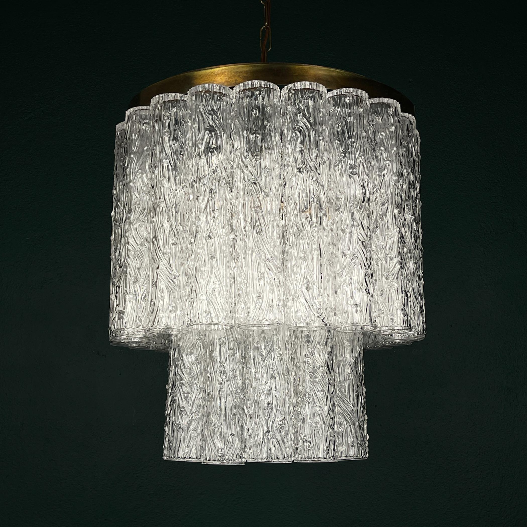 Lampadario classico di Murano Tronchi di Venini, Italia anni '60 in vendita 7
