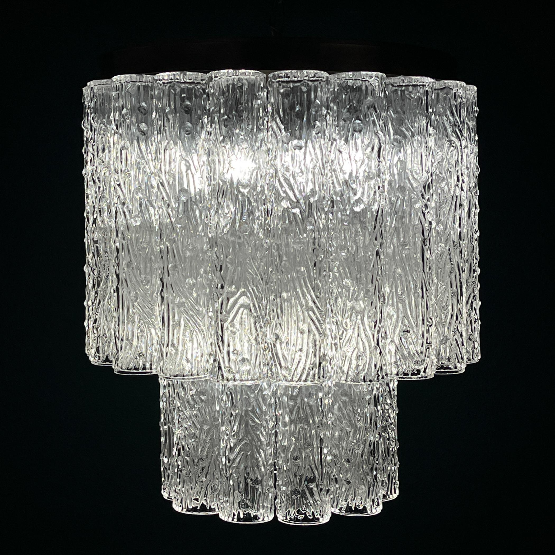 Lampadario classico di Murano Tronchi di Venini, Italia anni '60 in vendita 10