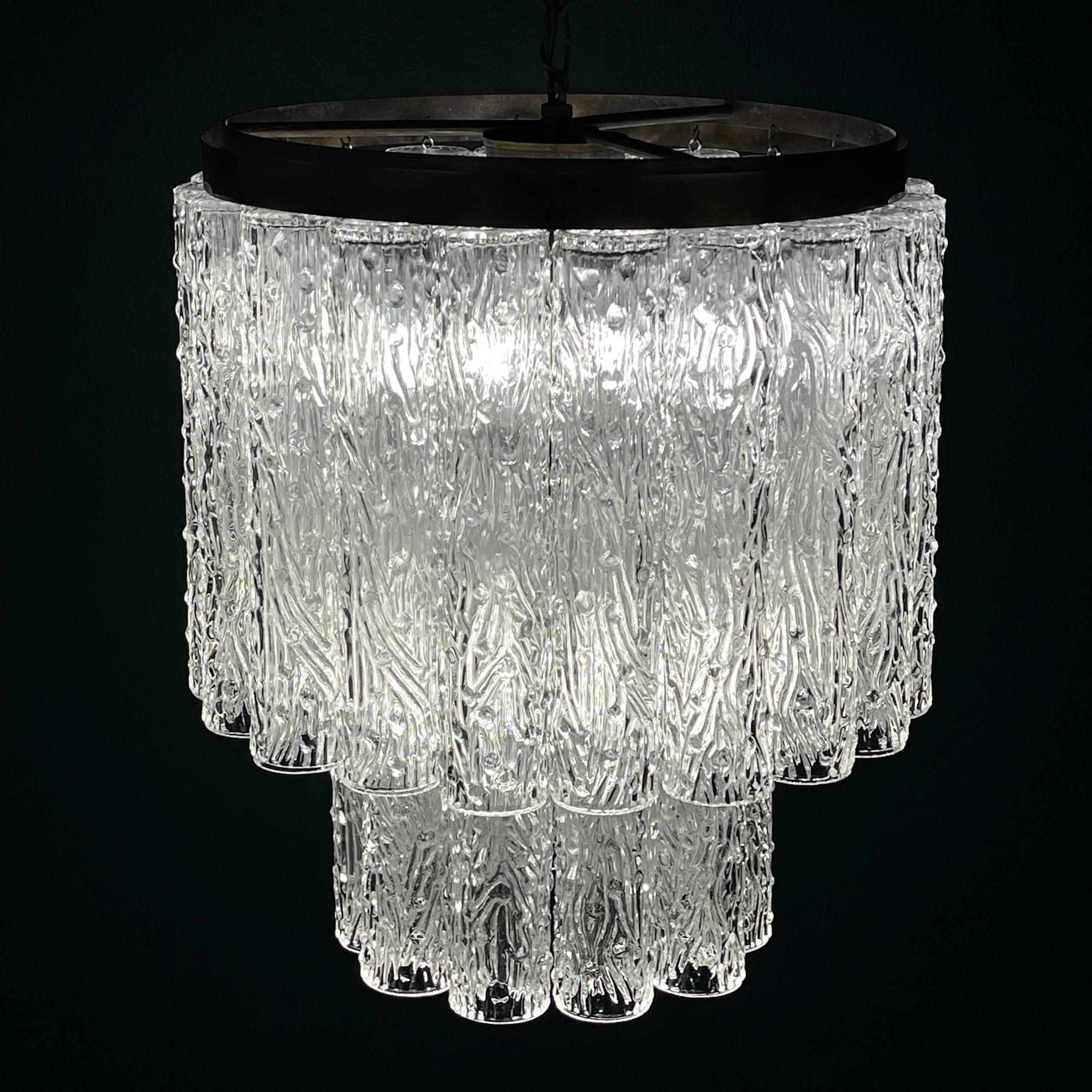 Lampadario classico di Murano Tronchi di Venini, Italia anni '60 in vendita 11