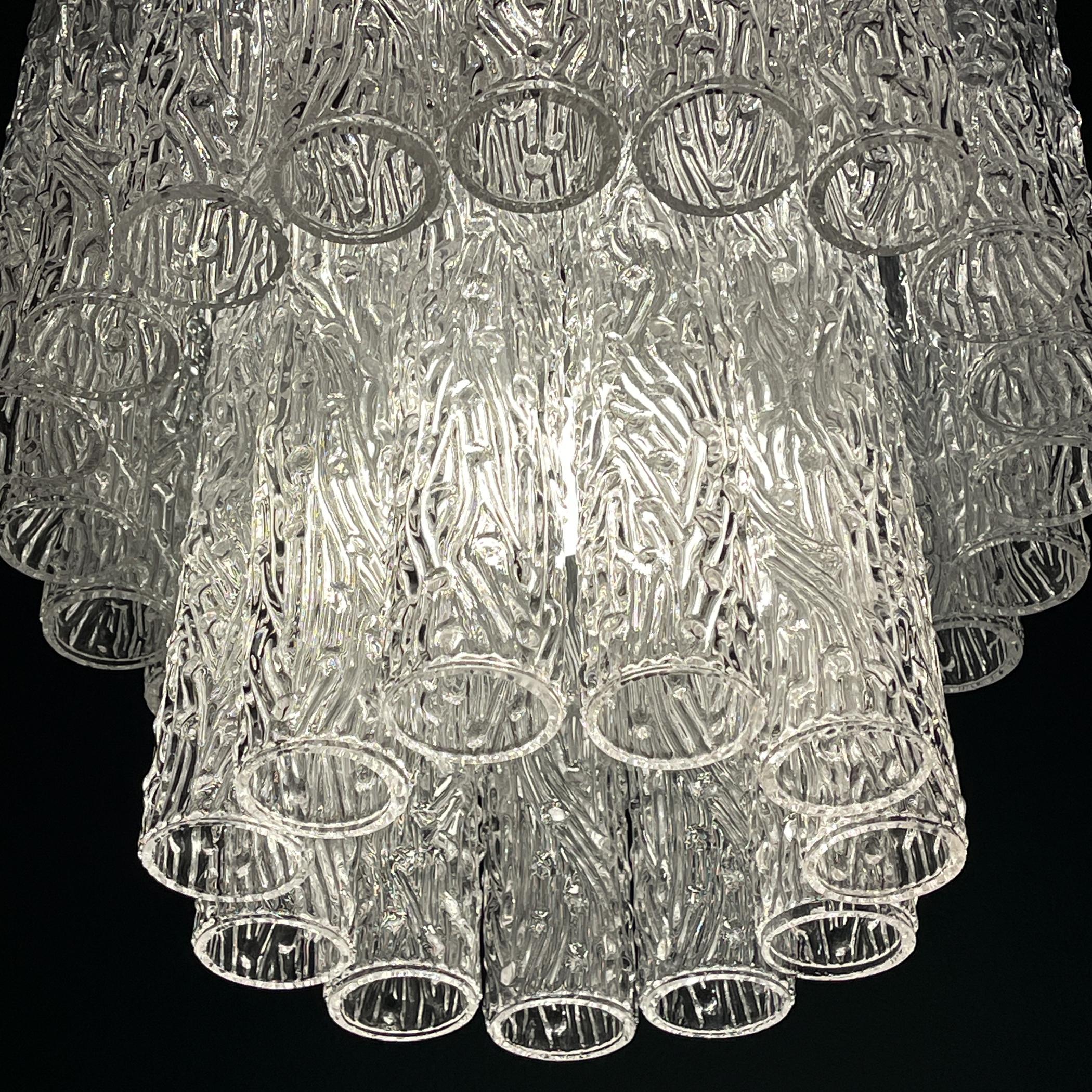 Lampadario classico di Murano Tronchi di Venini, Italia anni '60 in vendita 2