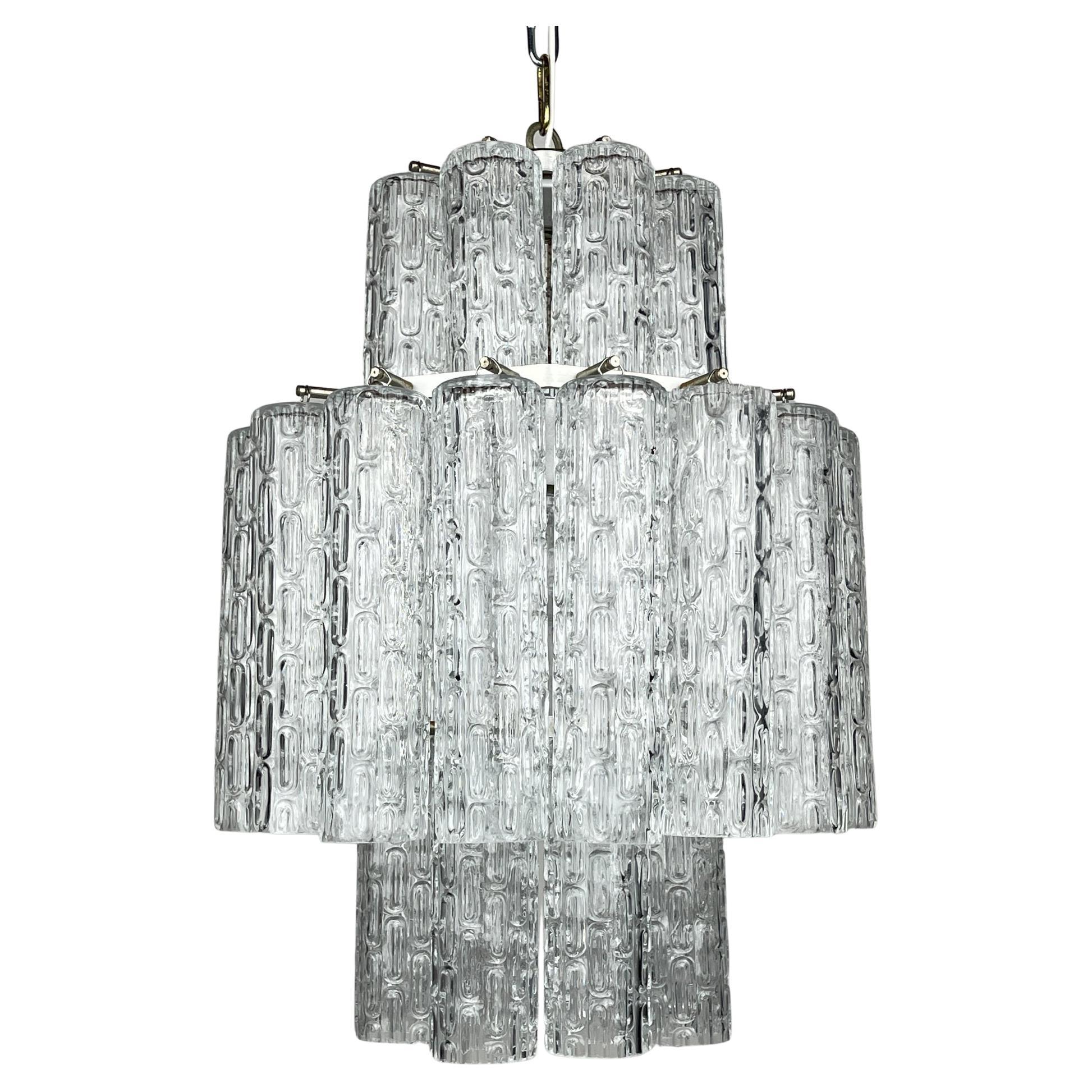 Classic Murano chandelier Tronchi by Venini, Italy 1960s