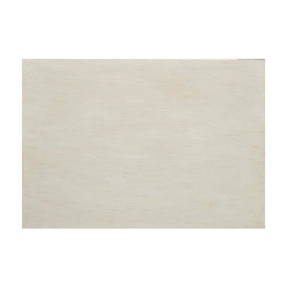 Néoclassique Table d'appoint étroite classique, blanc flottant en vente