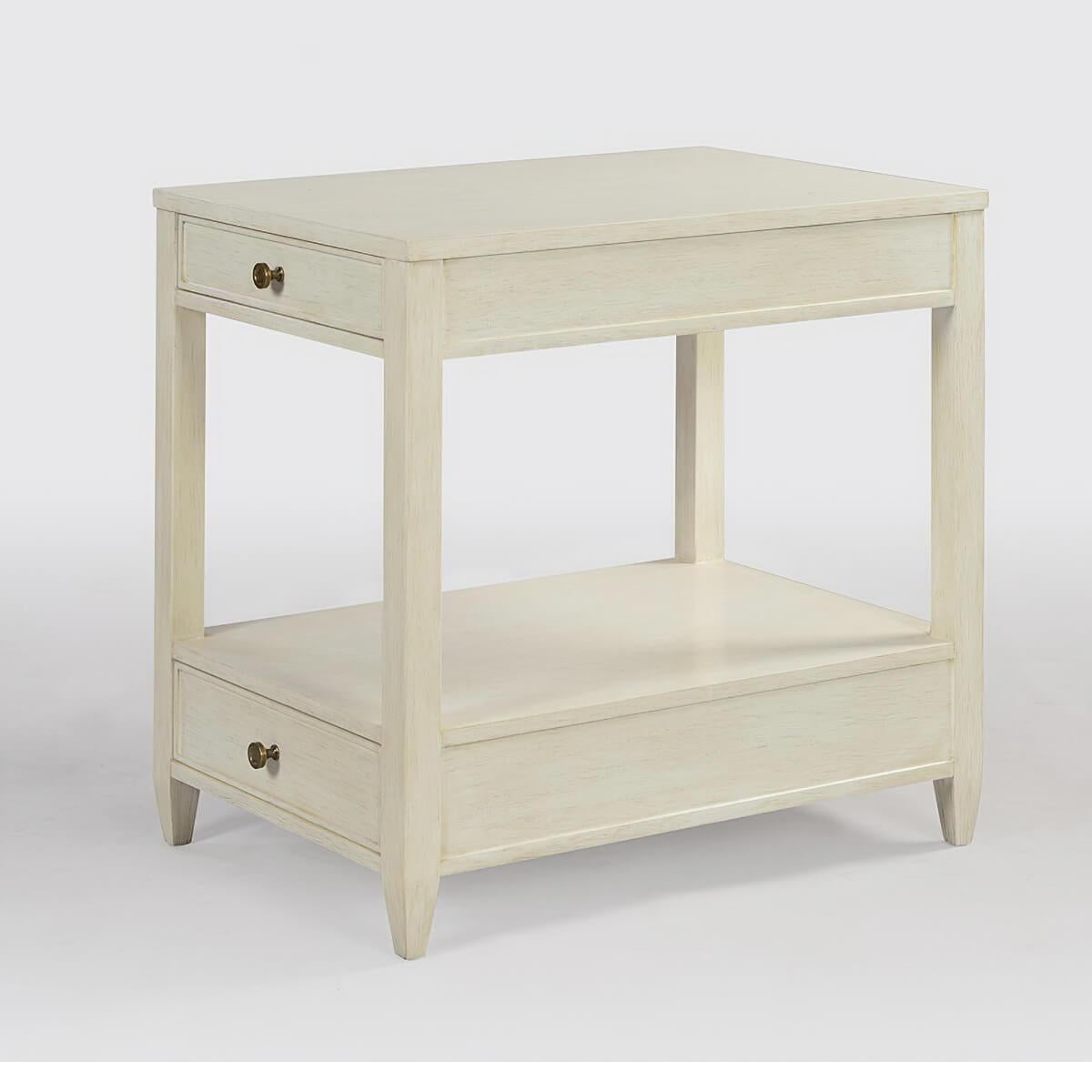 Vietnamien Table d'appoint étroite classique, blanc flottant en vente