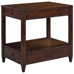 Classic Narrow Side Table, Mahogany Finish