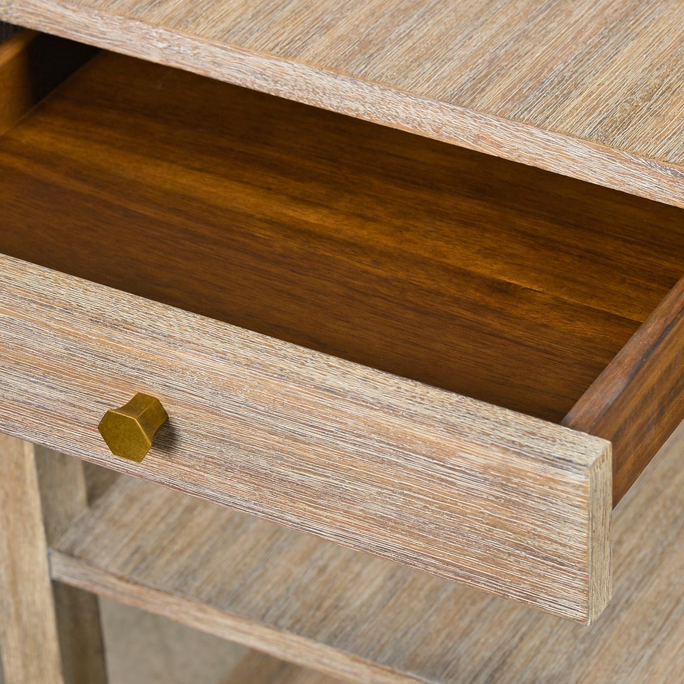 Rustic Classic Narrow Side Table For Sale