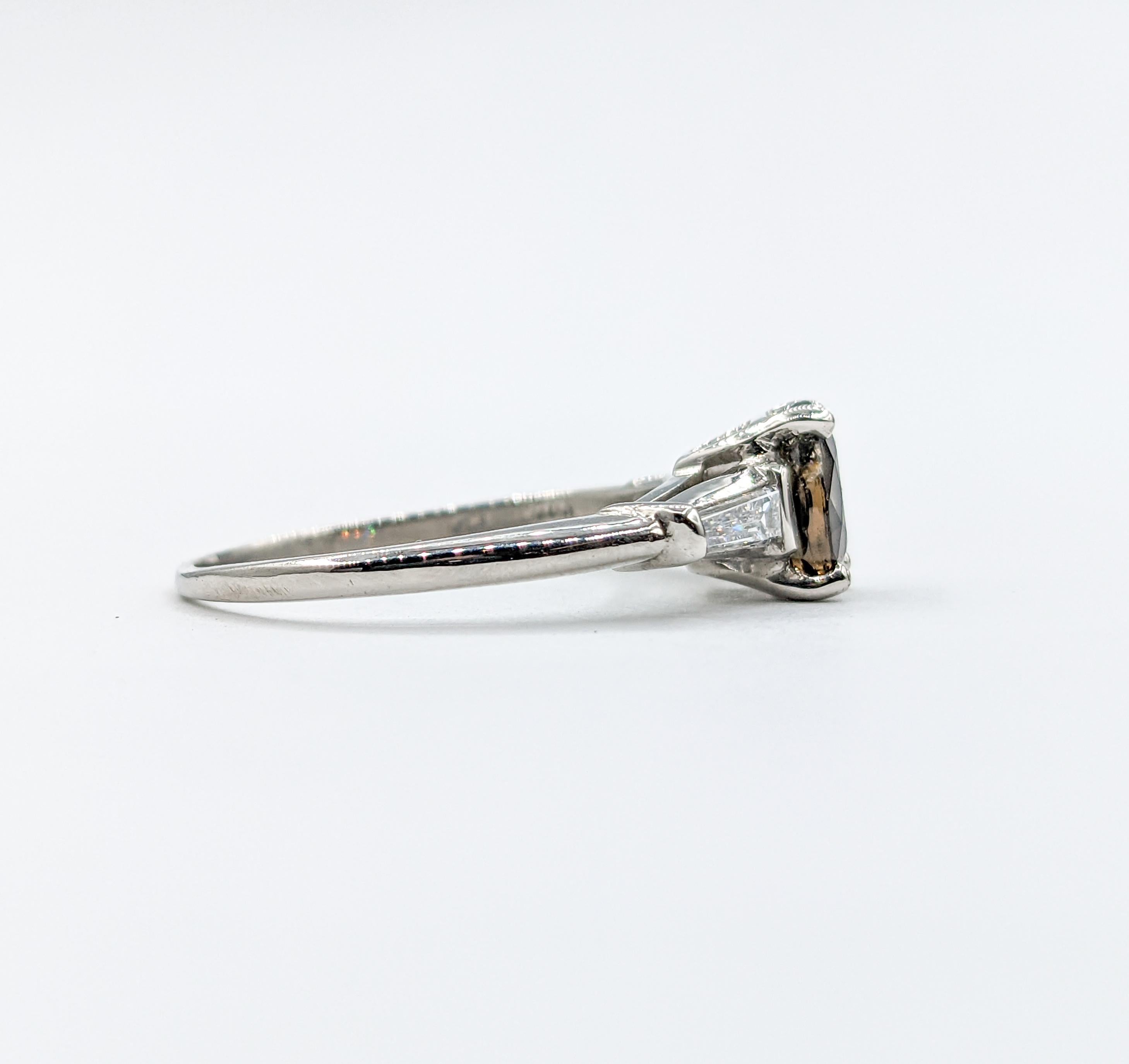 Klassischer natürlicher Madagaskar Alexandrit & Diamant Ring in Platin 4