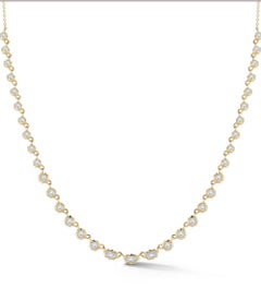 Classic Necklace 18k White Diamond for Her