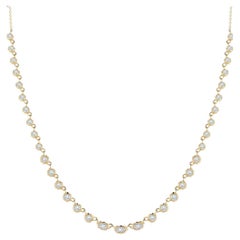 Classic Necklace 18k White Diamond for Her