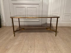 Classic Neo Coffee Table in Brass and Oxidized Mirror