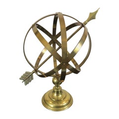 Vintage Classic Neoclassical Brass Armillary