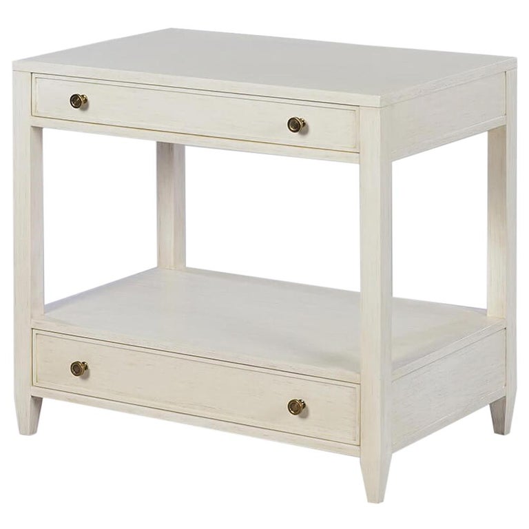 Classic Nightstand, Drift White For Sale