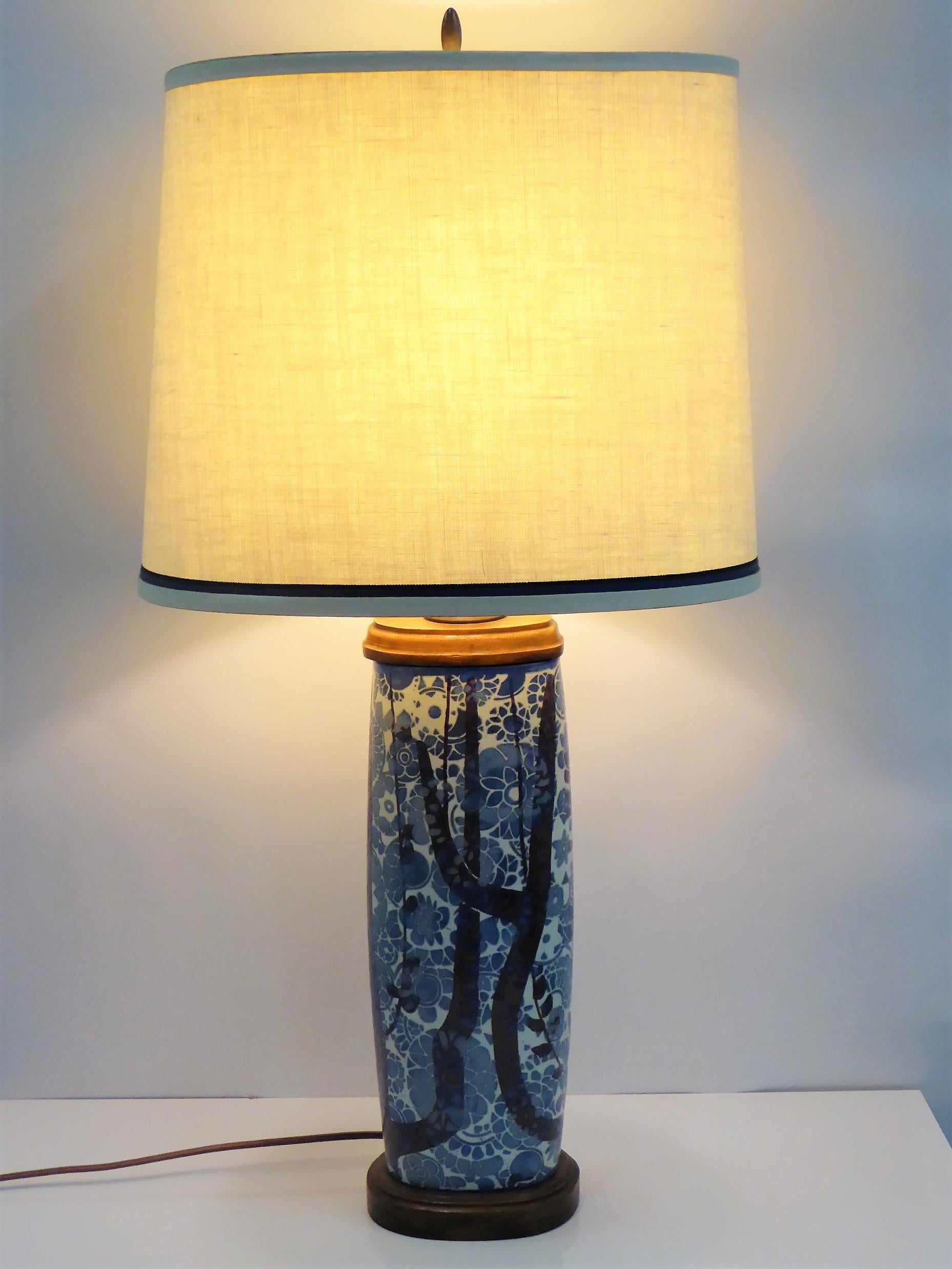 Classic Nils Thorsson Baca Aluminia Royal Copenhagen Table Lamp 7
