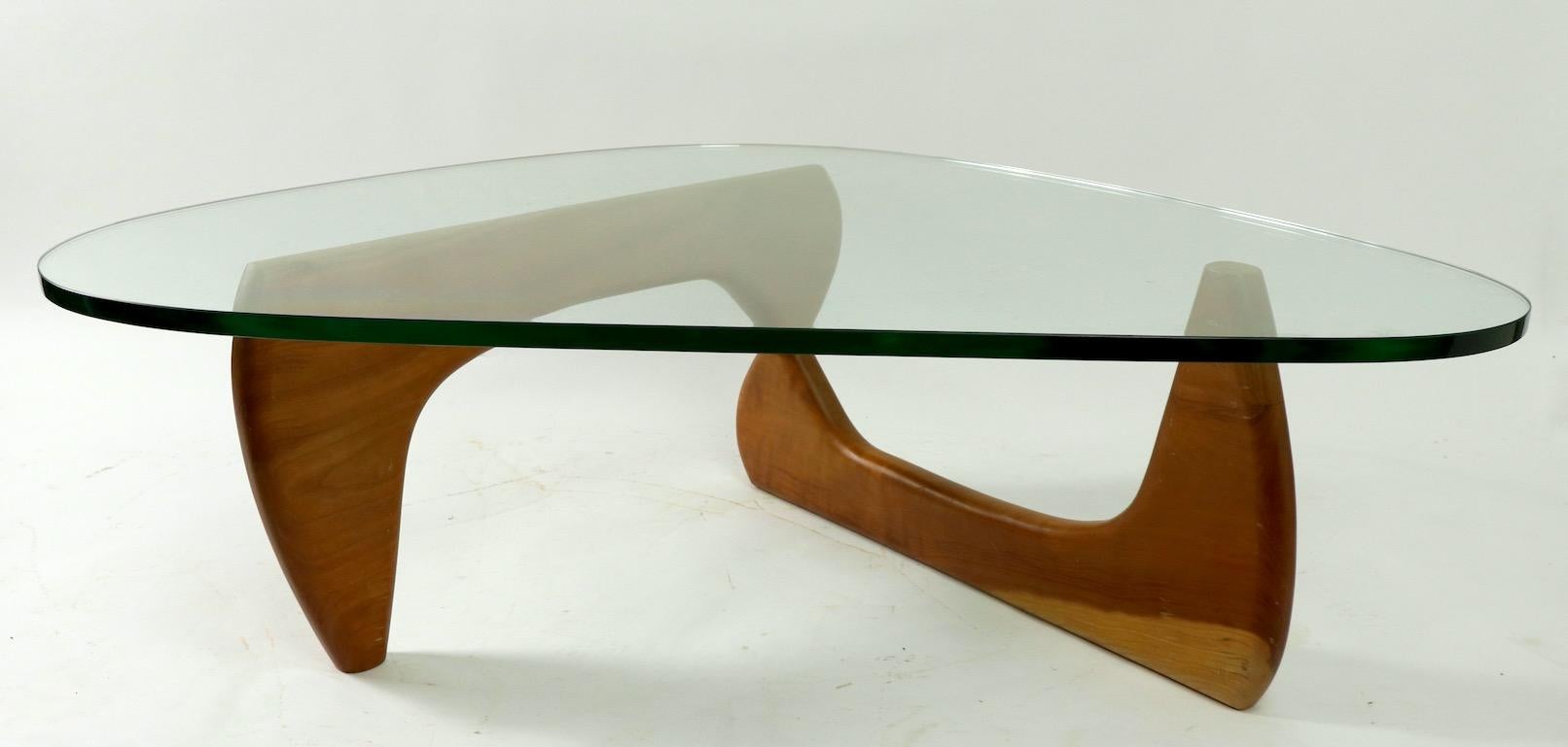 Arguably the most iconic piece of Mid-Century Modern design furniture ever produced, the definition of a Classic, the Noguchi freeform coffee table, this example is in very good original condition, showing some light scratching to the top surface,