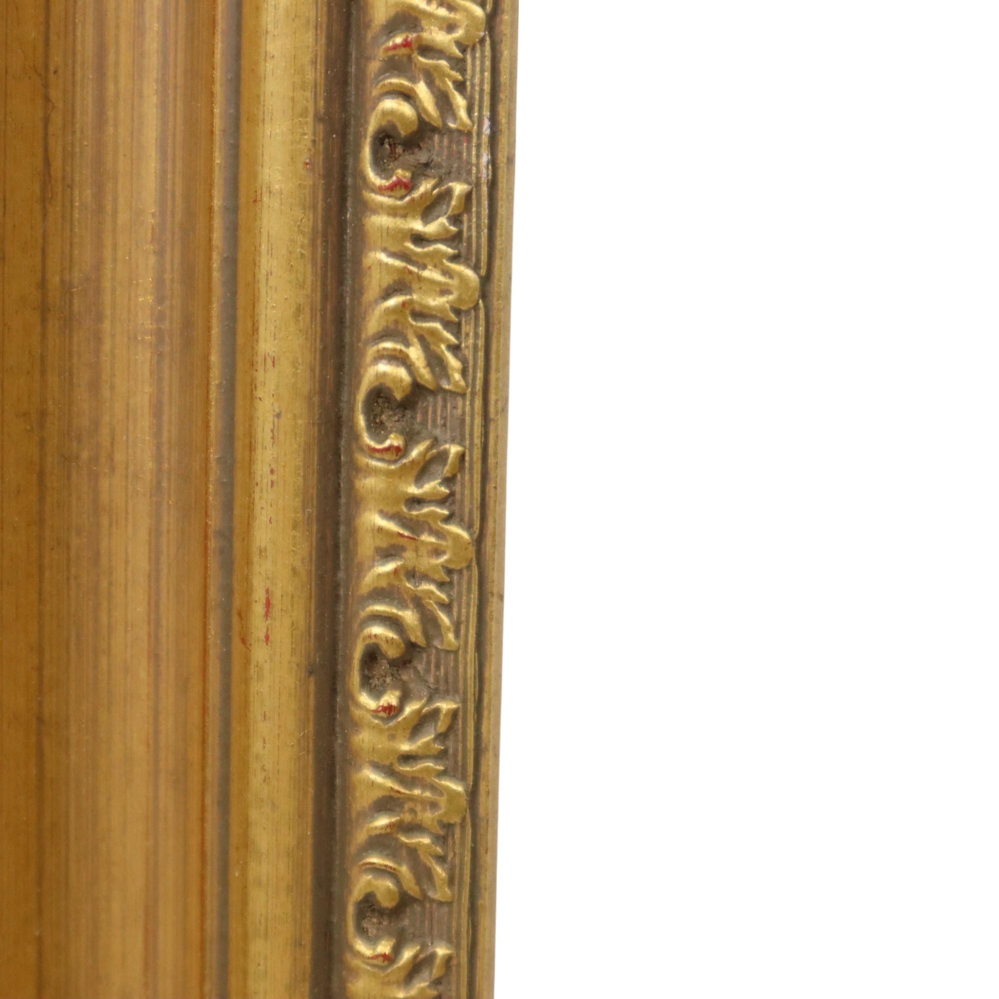Classic Old Wooden Baroque Rococo Style Frame Gold 71x53cm For Sale 5