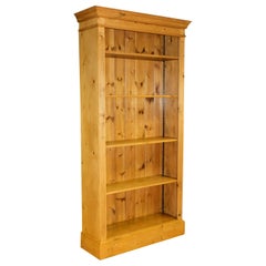 Coffret de livres CLASSIQUE PINE Open PINE AVEC FOUR SHELVES ADJUSTABLES PLINTH BASE