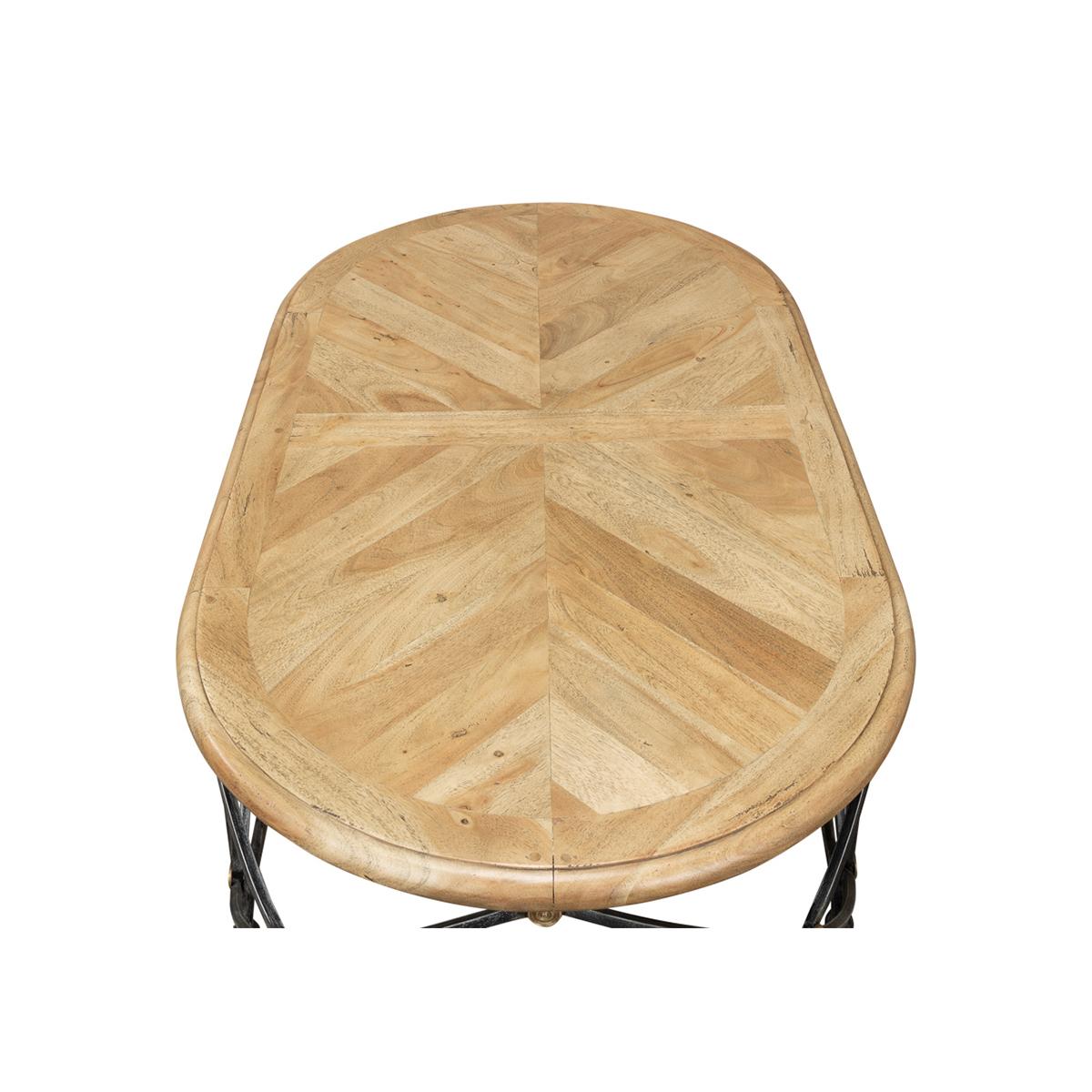 Classic Oval French Cocktail Table 2