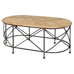 Classic Oval French Cocktail Table