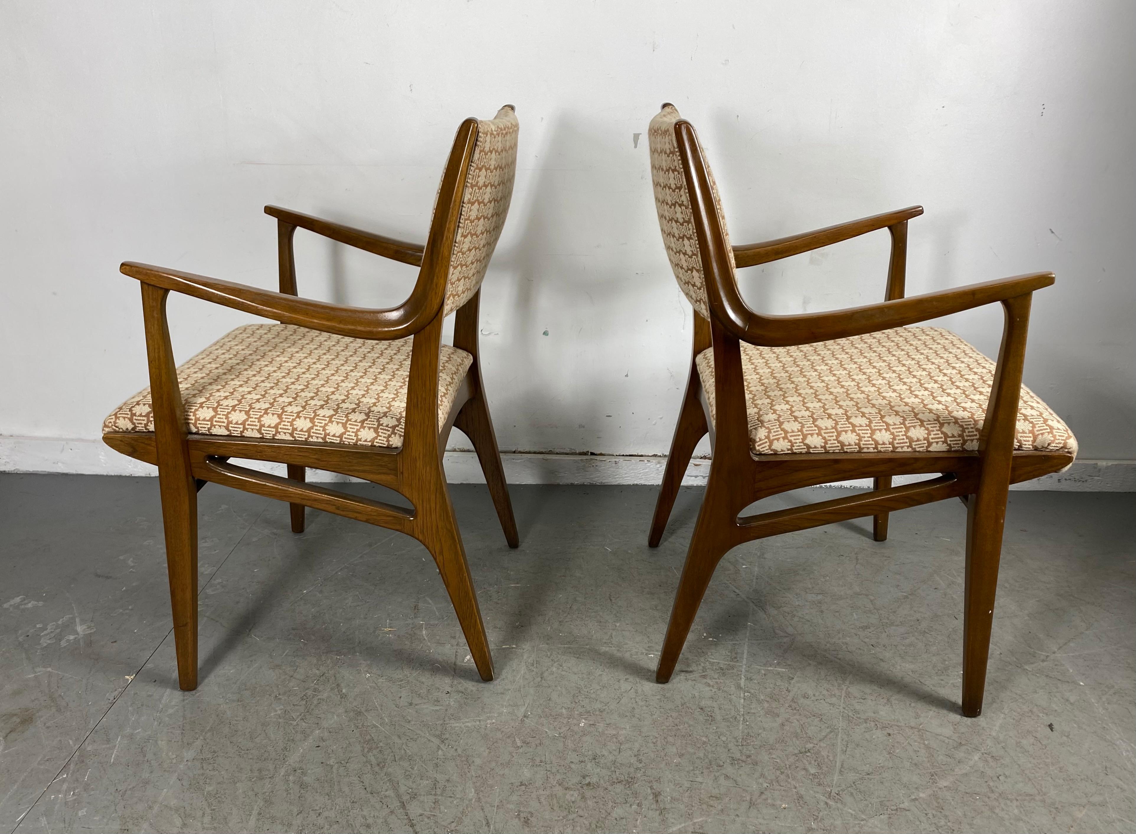 Mid-Century Modern Classic Pair of Modernist Armchairs by John Van Koert for Drexel For Sale