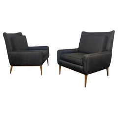 Classic Pair Modernist Lounge Chairs attributed to Paul McCobb / Directional