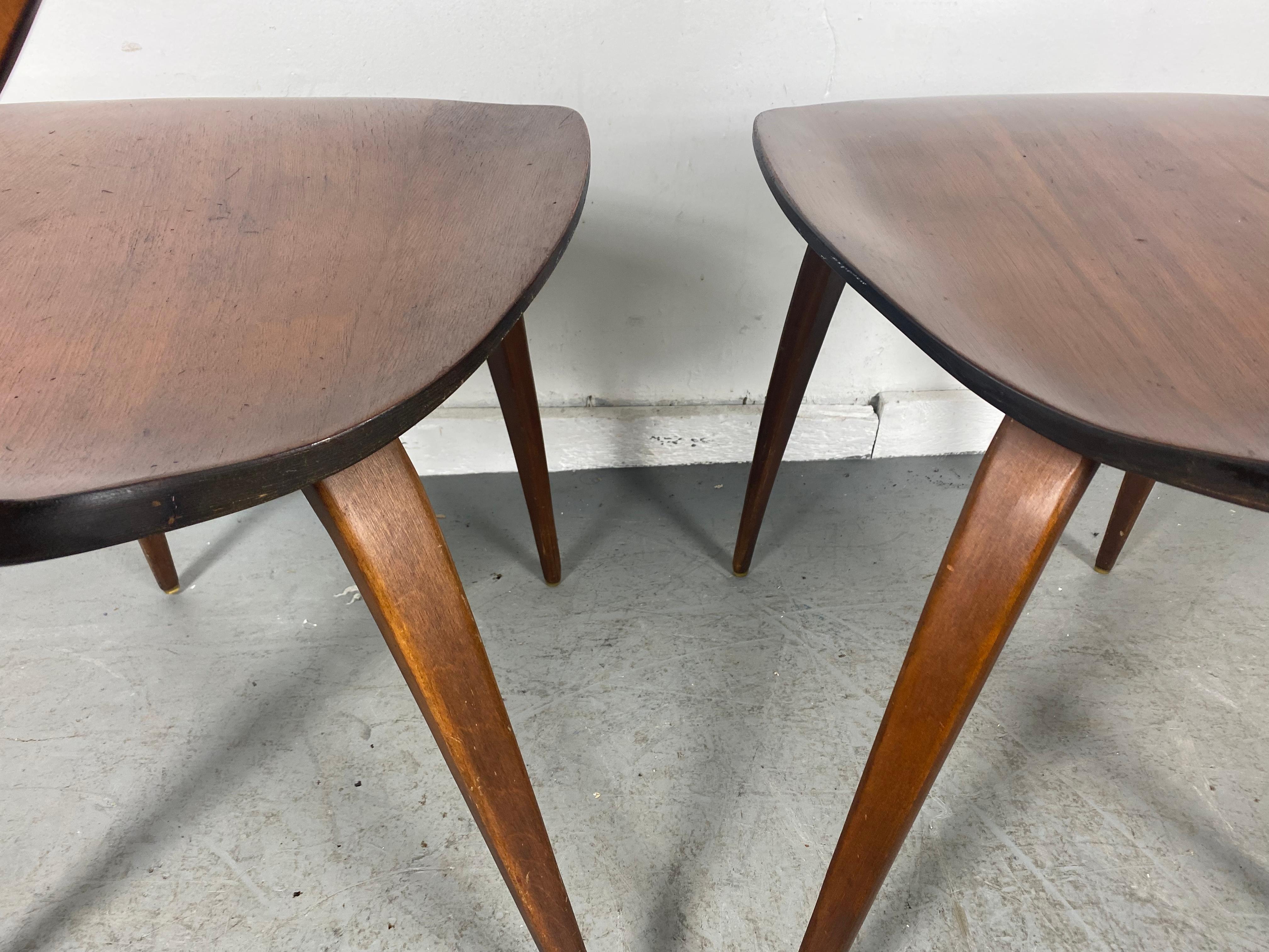 Classic Pair Modernist Plywood Side Chairs by Norman Cherner for Plycraft 4