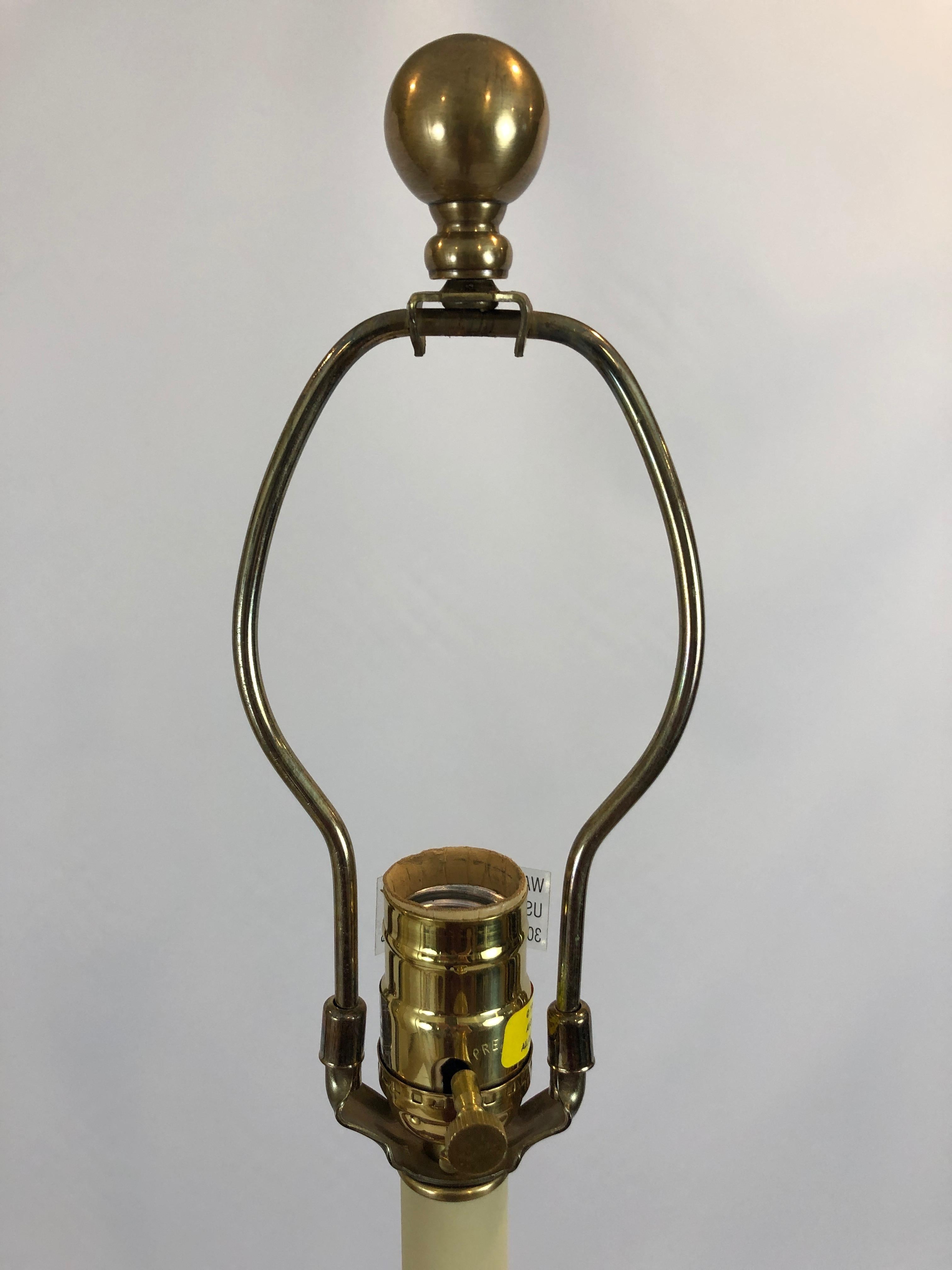 American Classic Pair of Brass Chapman Candlestick Table Lamps