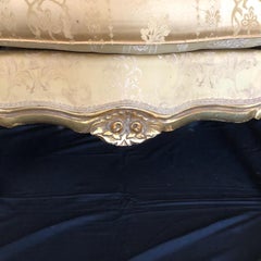 Classic Pair of Louis XV Style Giltwood Bergeres Armchairs