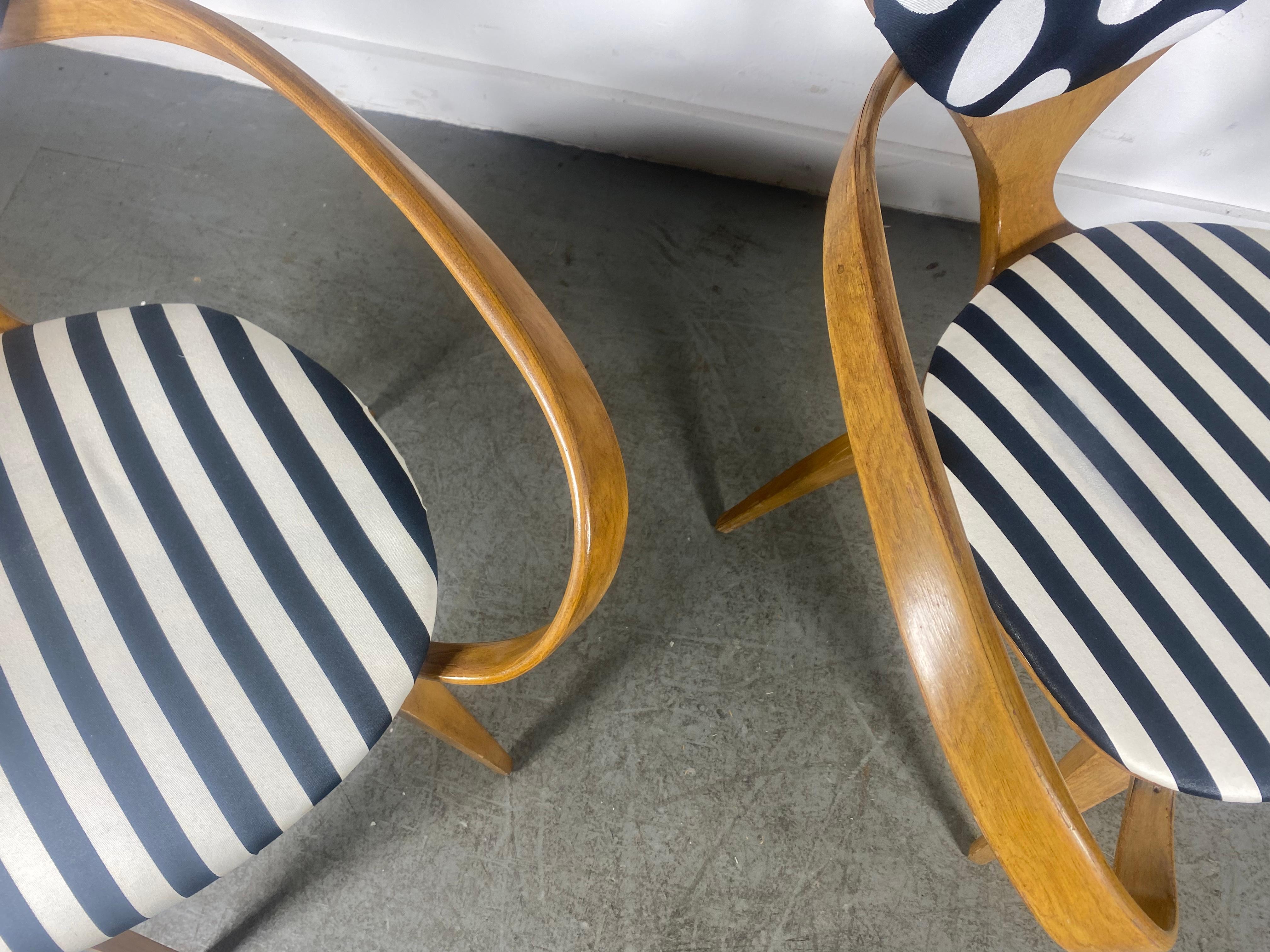 Mid-Century Modern Classic Pair Of Vintage Norman Cherner Plycraft Armchairs c. 1950's For Sale