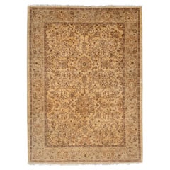 Classic Pakistani Hand-Knotted Sultanabad Wool Area Rug 5x7