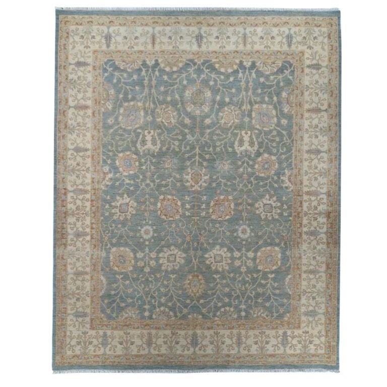 Classic Pakistani Hand-Knotted Sultanabad Wool Area Rug 8x10