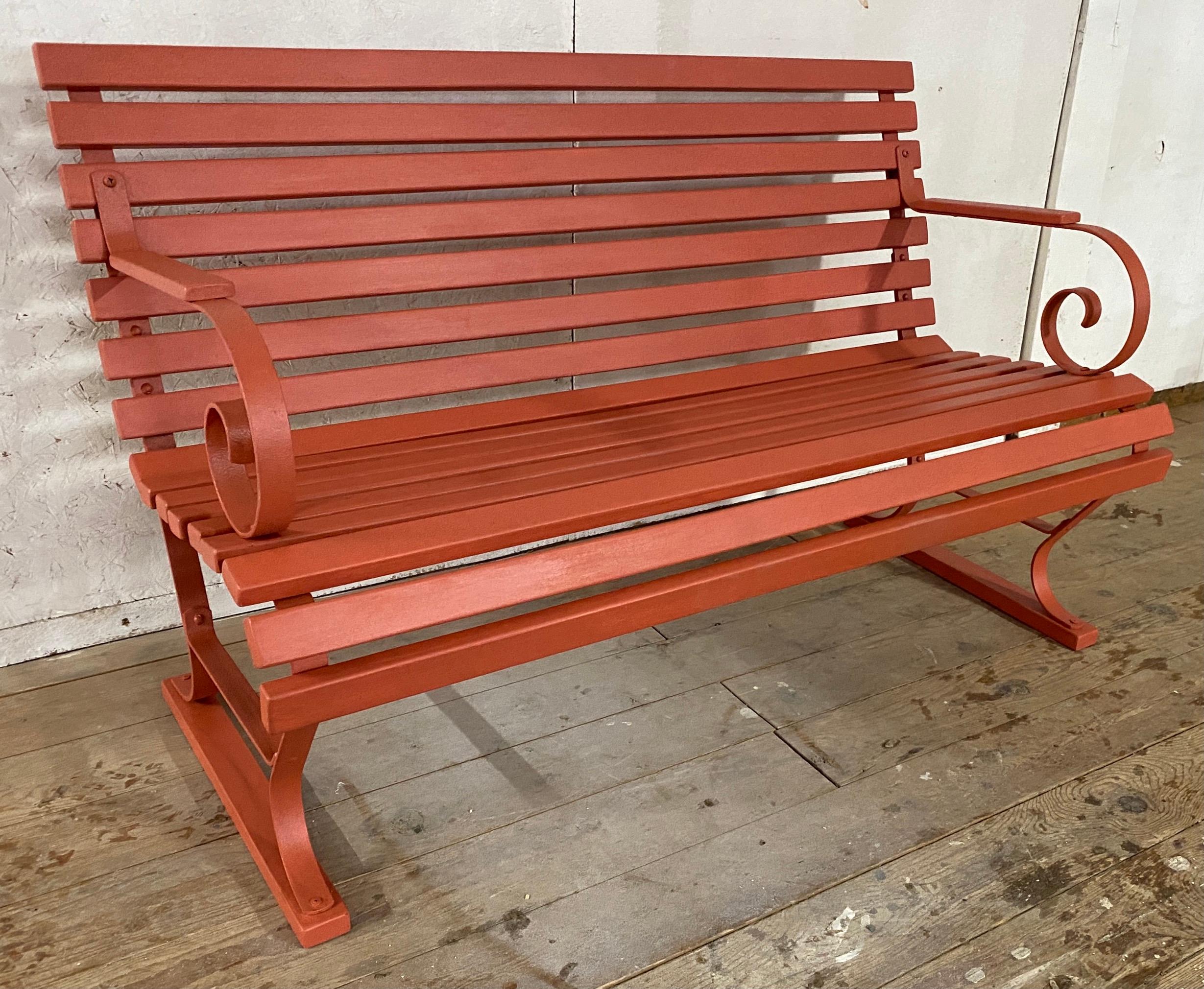 American Classic Park Bench for the Garden For Sale