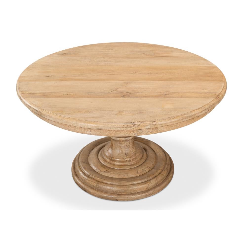 Asian Classic Pedestal Dining Table For Sale