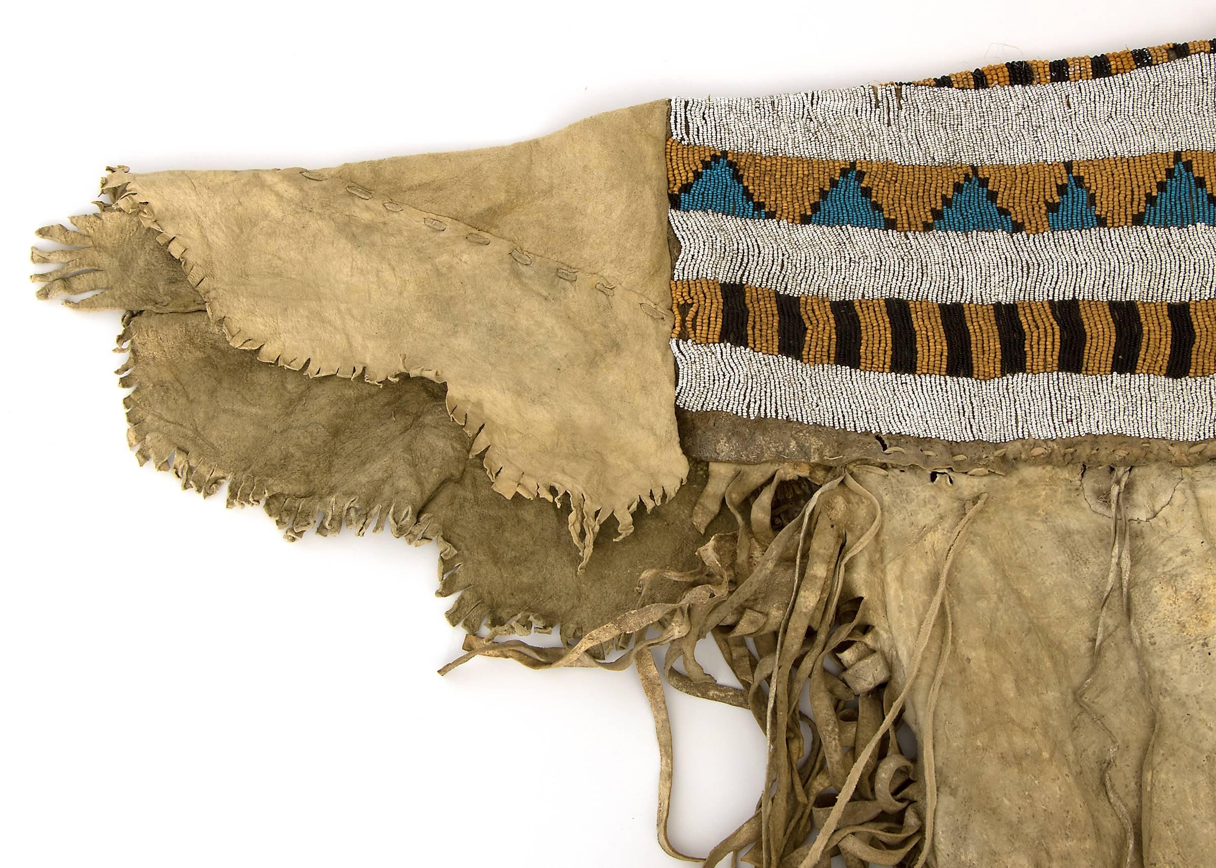 19th Century Classic Period Native American Beaded Dress, Blackfeet ‘Plains’, circa 1860