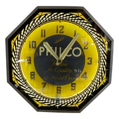 Classic Philco Neon Spinner Clock:: Neon Products / Lima Ohio