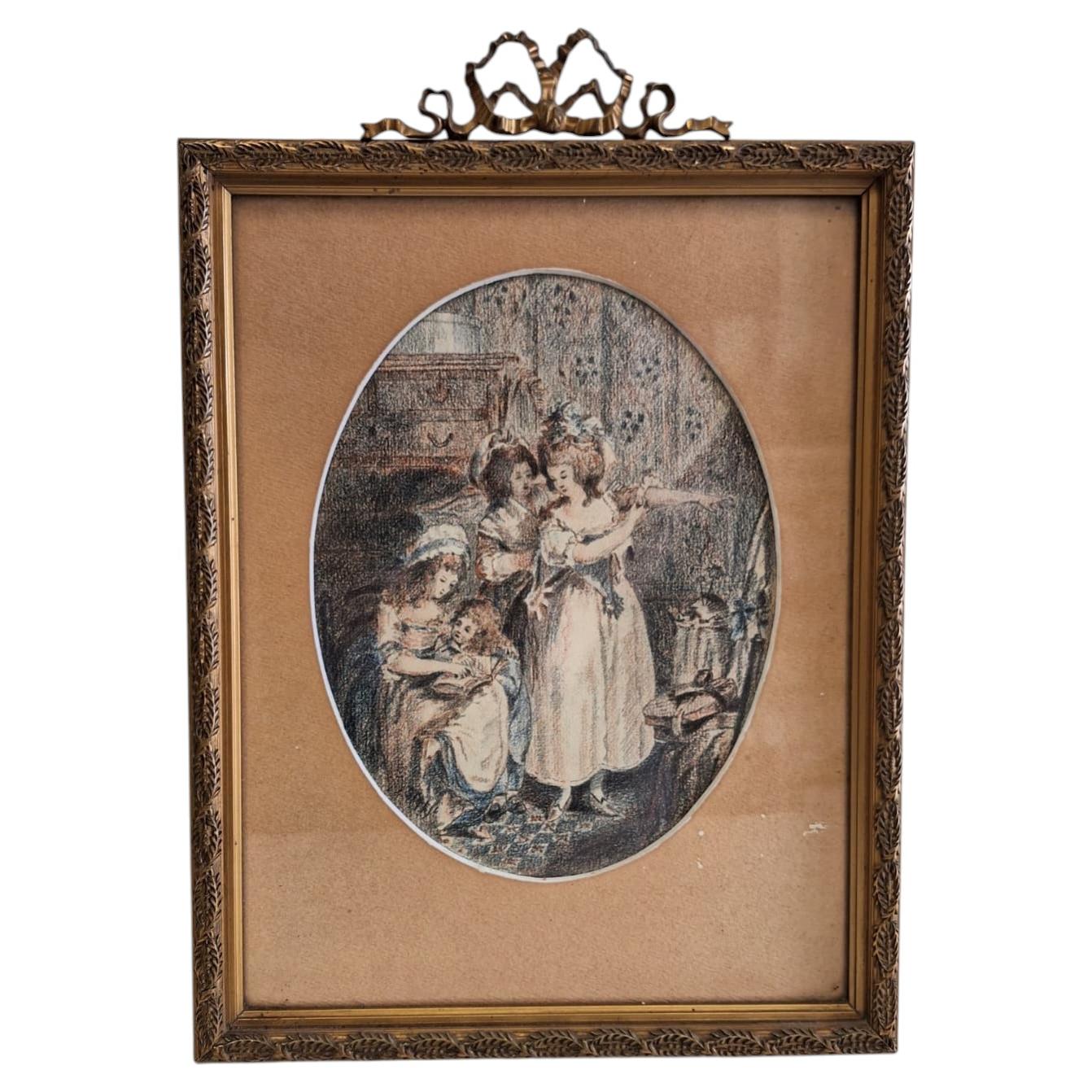 Classic picture frame in the Louis XVI style