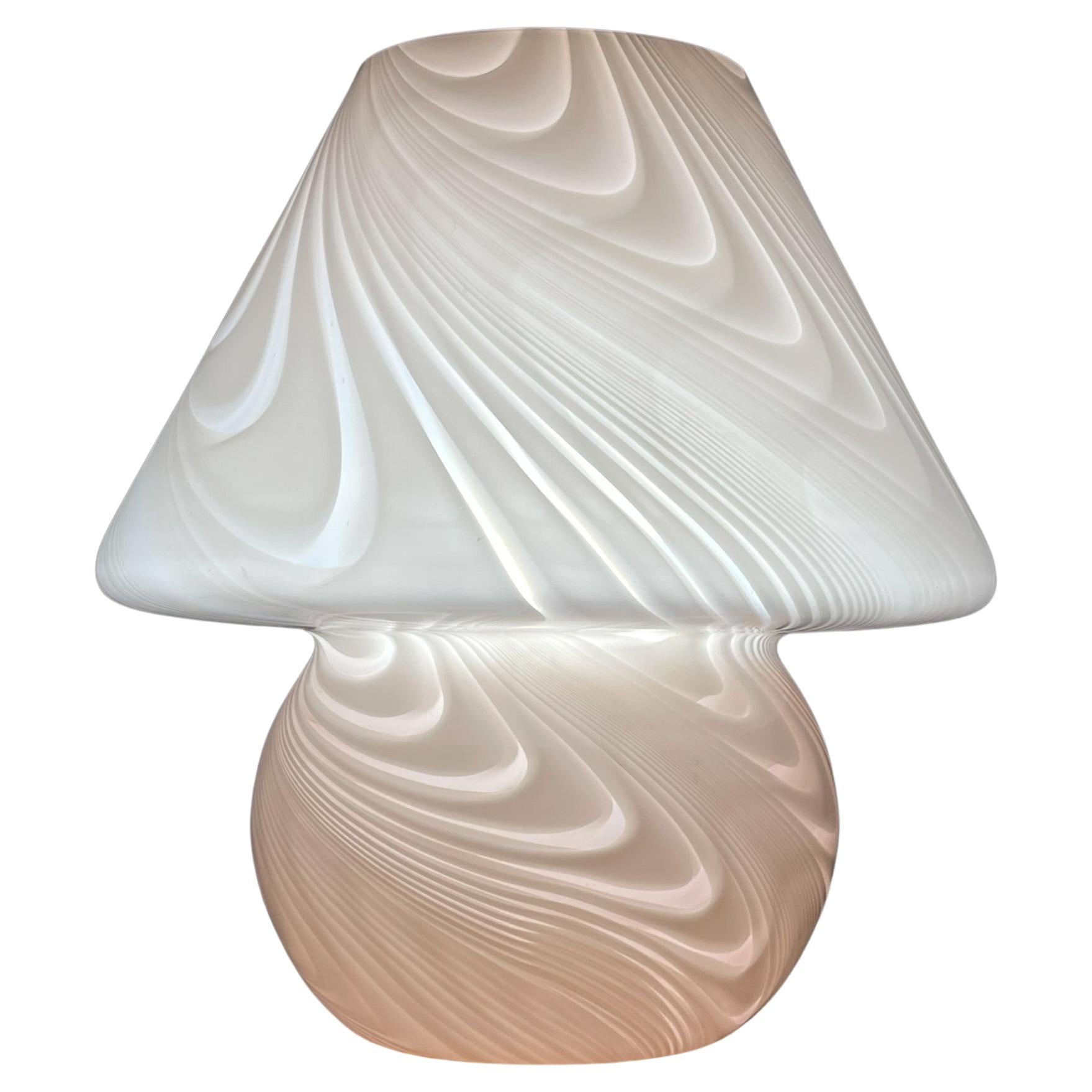 Classic pink murano table lamp, Italy 1970s