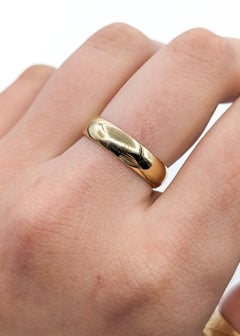 Classic Plain Band Ring in 10k Yellow Gold