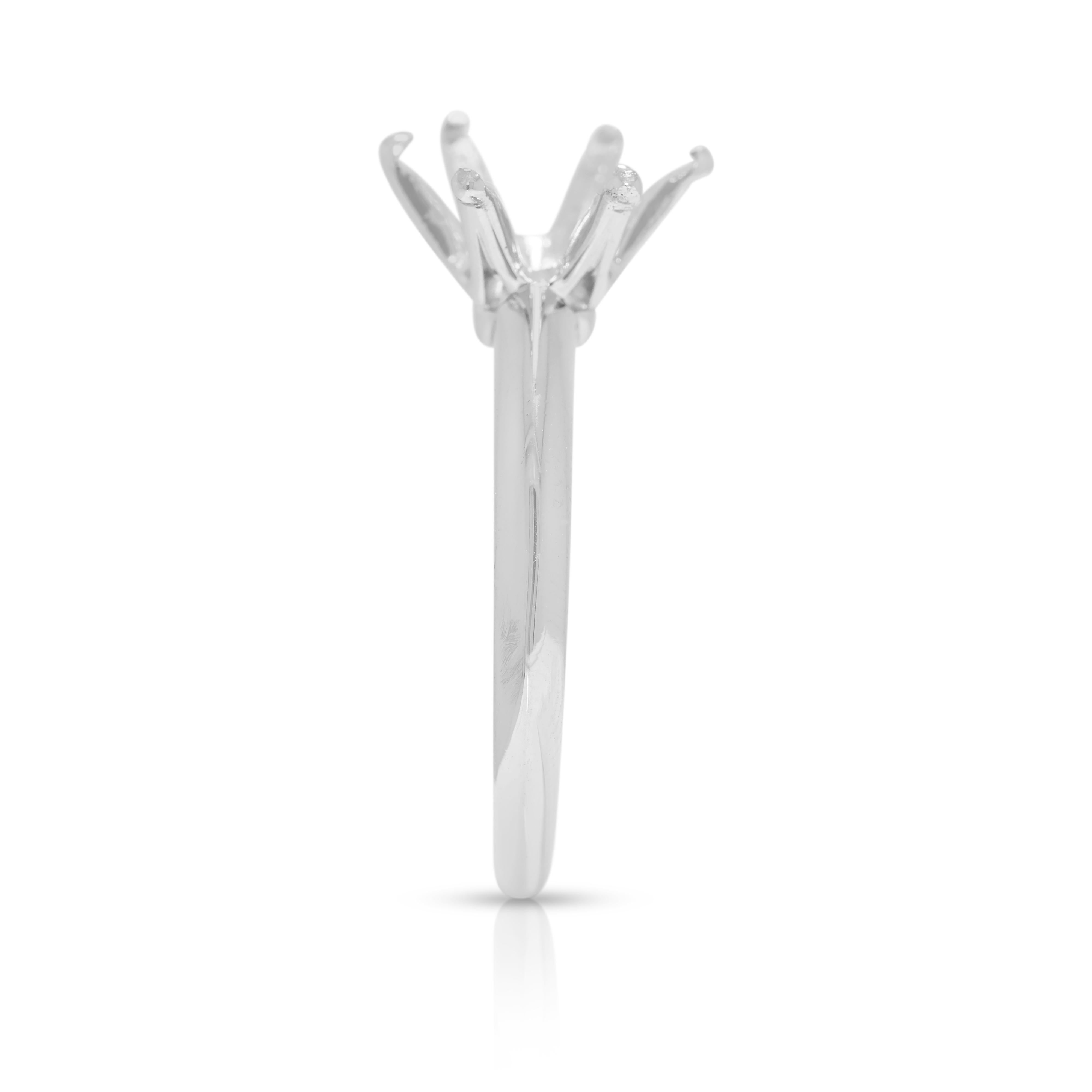 Classic Platinum 950 Tiffany & Co. Incastonatura dell'anello in vendita 1