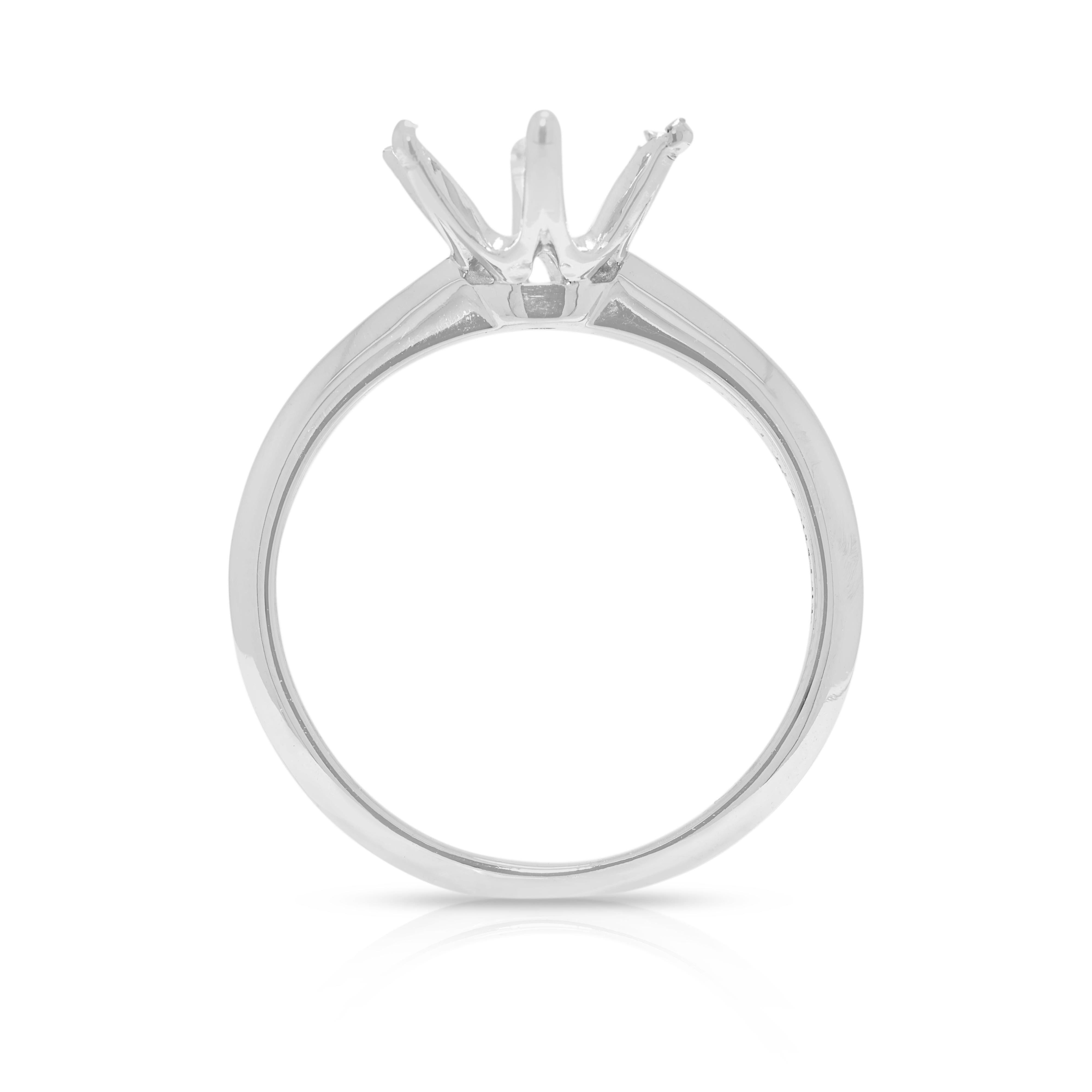 Classic Platinum 950 Tiffany & Co. Incastonatura dell'anello in vendita 2