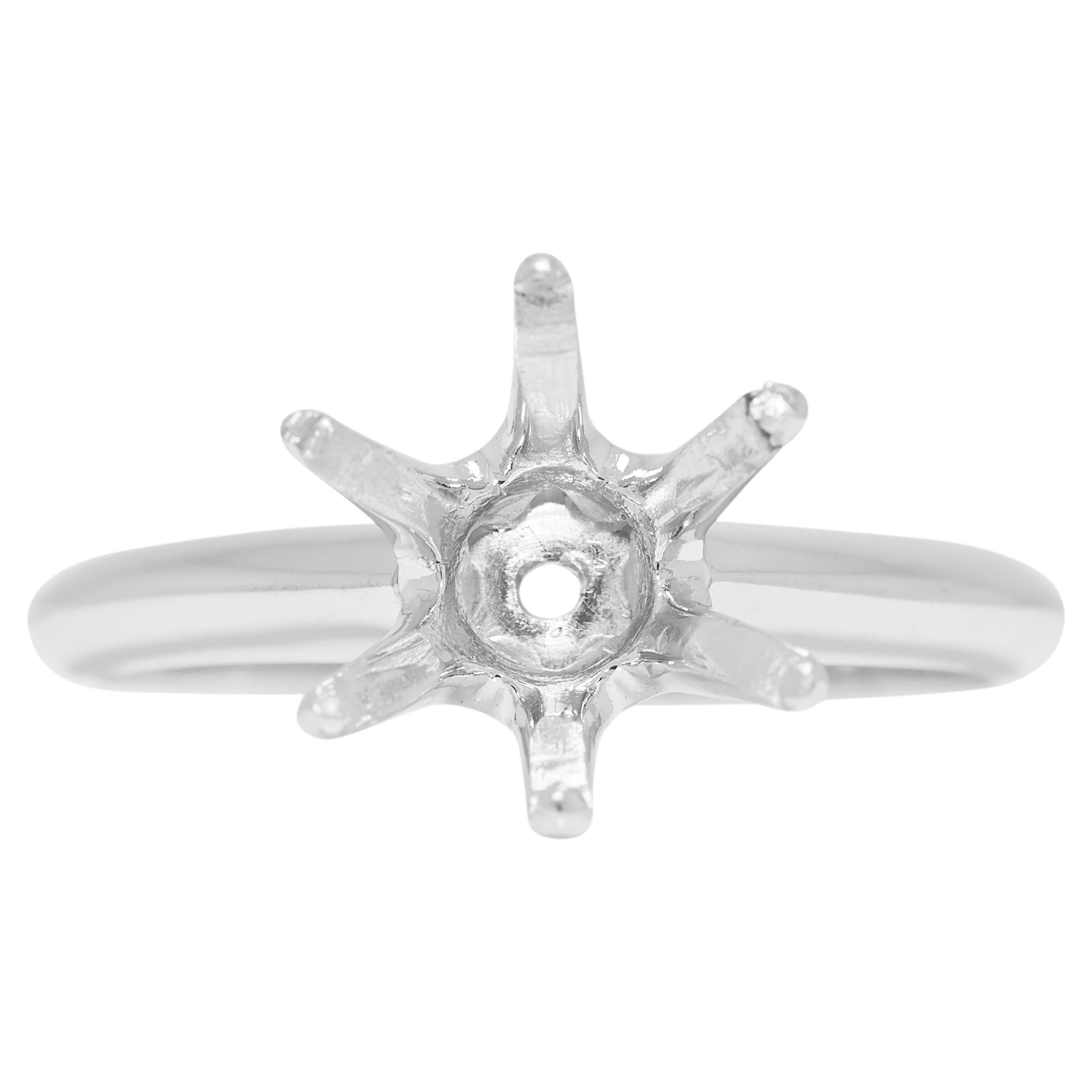 Classic Platinum 950 Tiffany & Co. Ring Setting