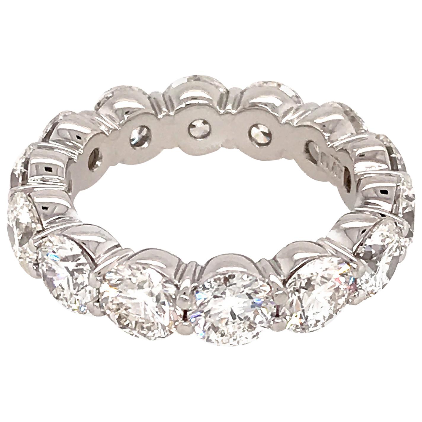 Fancy Chocolate Pink Diamond and Platinum Eternity Band at 1stDibs