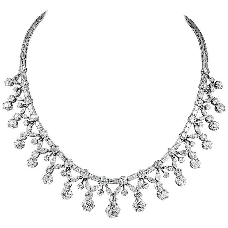 Platinum necklace designs Clearance