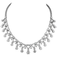 Vintage Classic Platinum Diamond Necklace