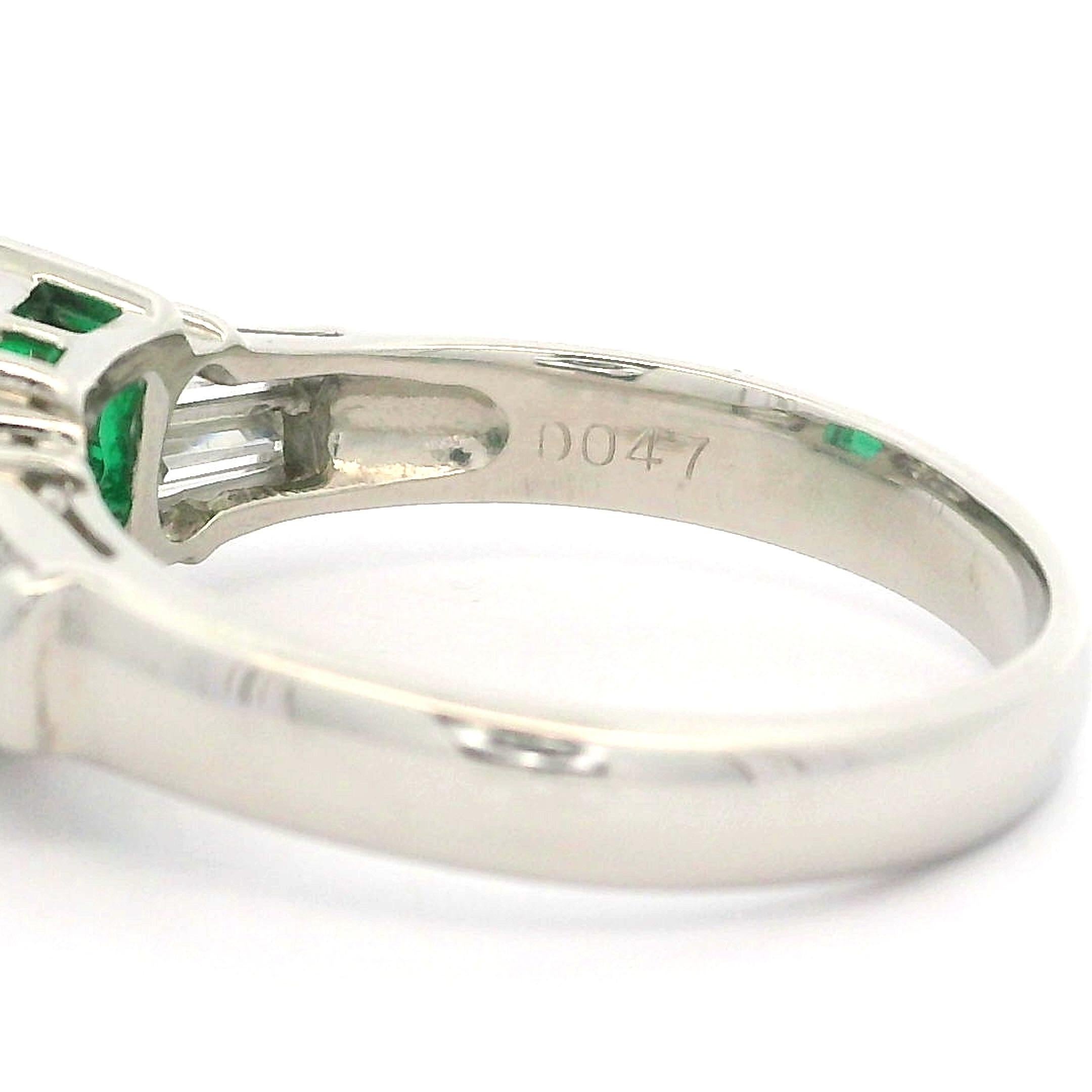 Classic Platin GIA 1,5ctw achteckigen kolumbianischen Smaragd w / Diamant Timeless Ring im Angebot 4