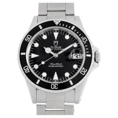 Vintage Classic Pre-Owned Tudor Submariner Date 75090 Men's Dive Watch - Stainless Steel