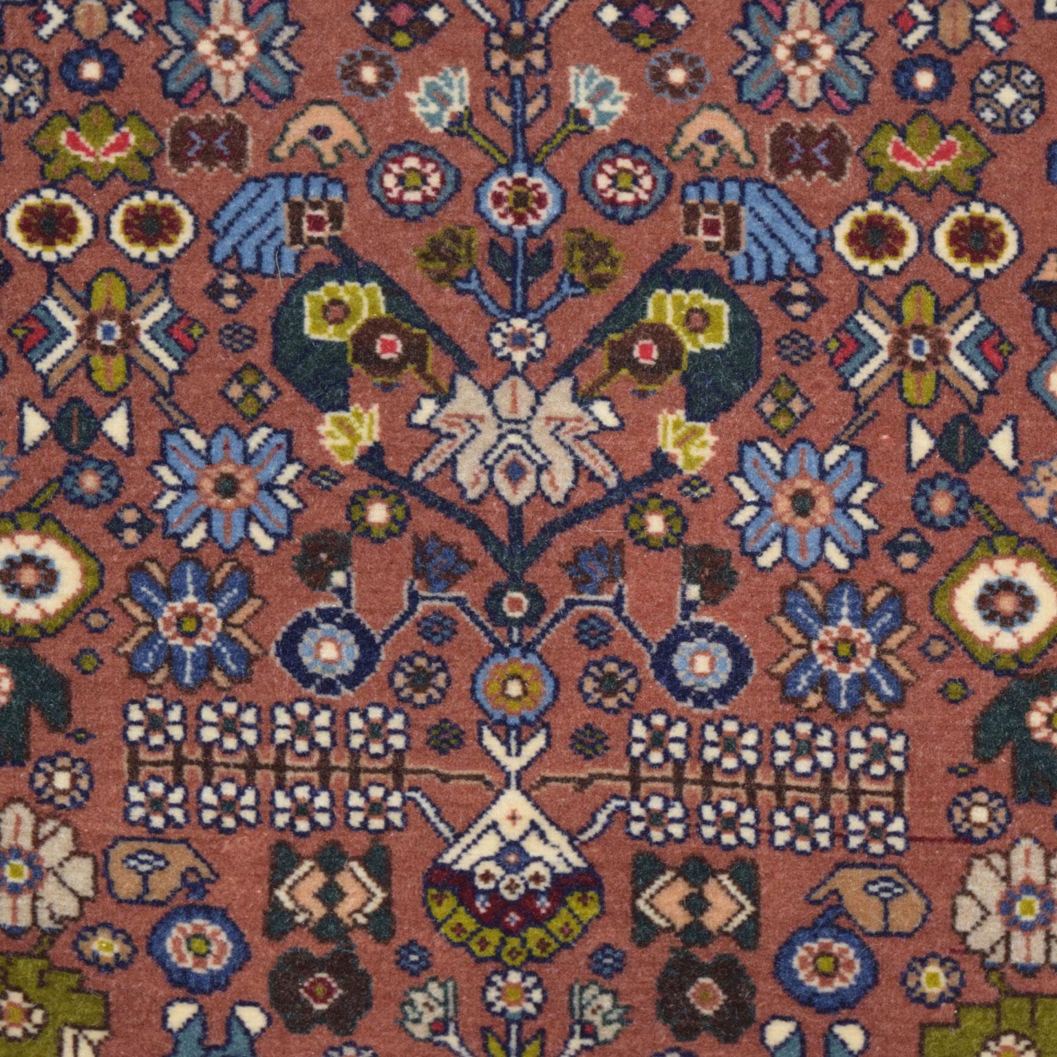 Persian Kashkouli Tribal Rug, Blue, Cream and Purple, 3' x 5' In New Condition In New York, NY