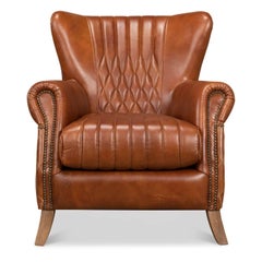 Classic Quilted Leather Armchair