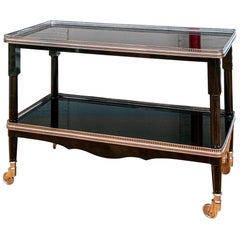 Classic Ralph Lauren Black Lacquered Tiered Serving Cart at 1stDibs | ralph  lauren cart