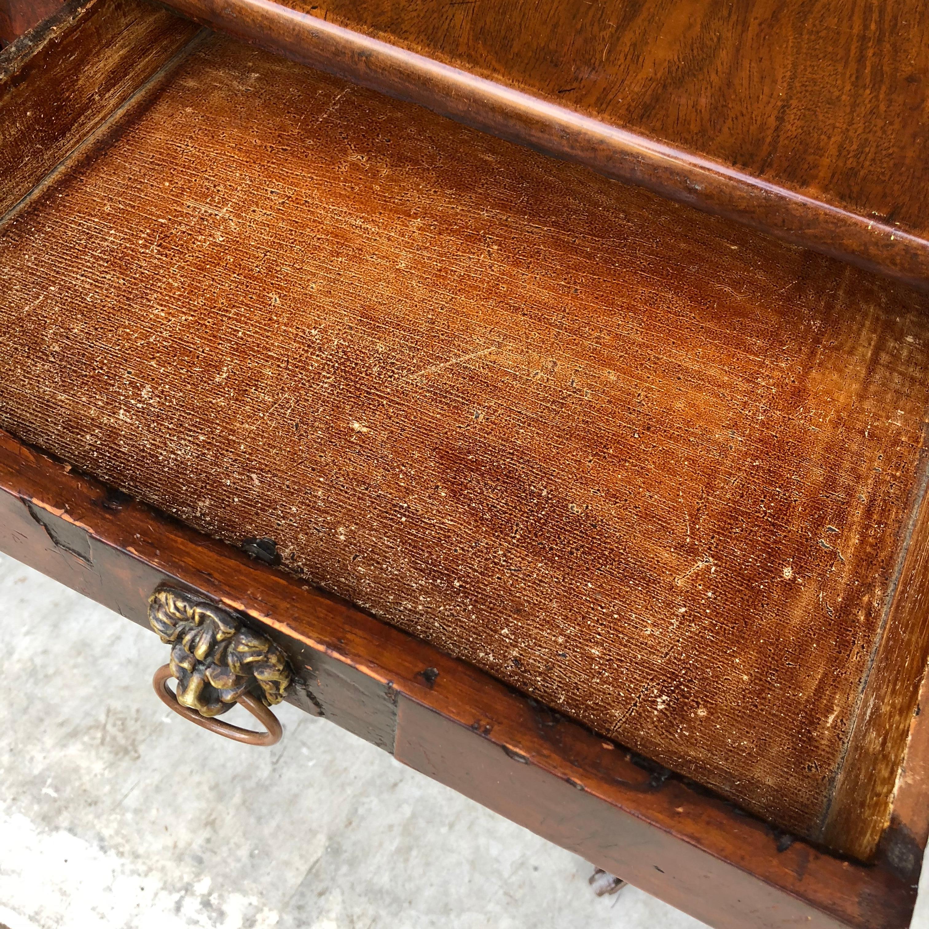 Classic Regency Style Drop-Leaf Table with Lion-Head Hardware 10